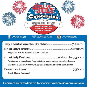 4th of July Celebration in American Canyon