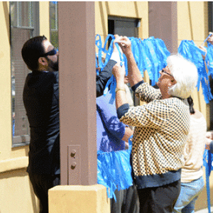 #HowWeDoBlue Blue Ribbon Campaign Kick-Off event at Cope Family Center