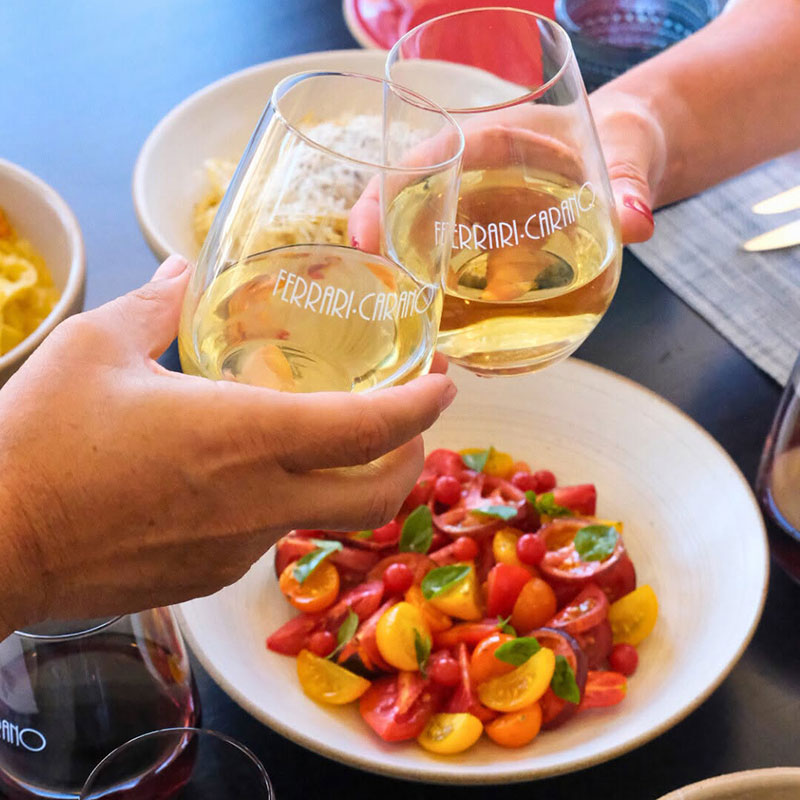 wine and food lunch experience at Ferrari-Carano Vineyards